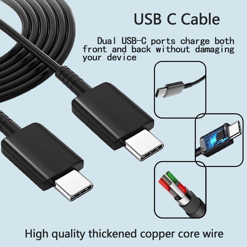 45W Wall Adapter Fast Power Phone Charging Cord For Samsung Galaxy S22 S23 S24+A gallery
