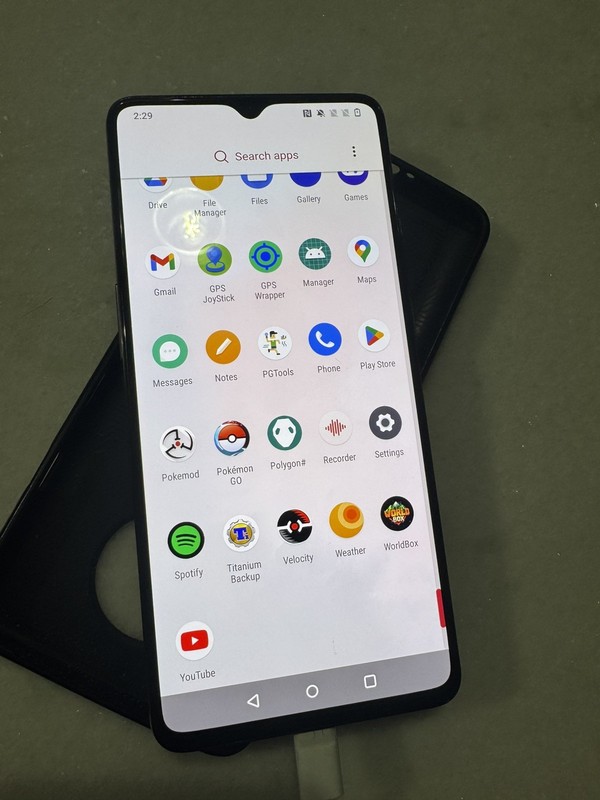 OnePlus 7T 128GB Rooted 8GB RAM Android HD1903 Grey GPSJoystick Pokémon Go gallery