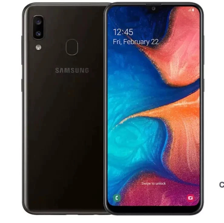 Samsung Galaxy A20 4G LTE 6.4&Prime; 3+32GB 13MP GSM Fully Unlocked SM-A205U1 -Black