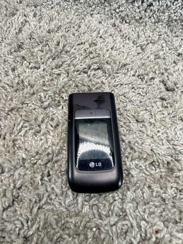 LG A380 AT&T Flip Phone Cellular 3G Black