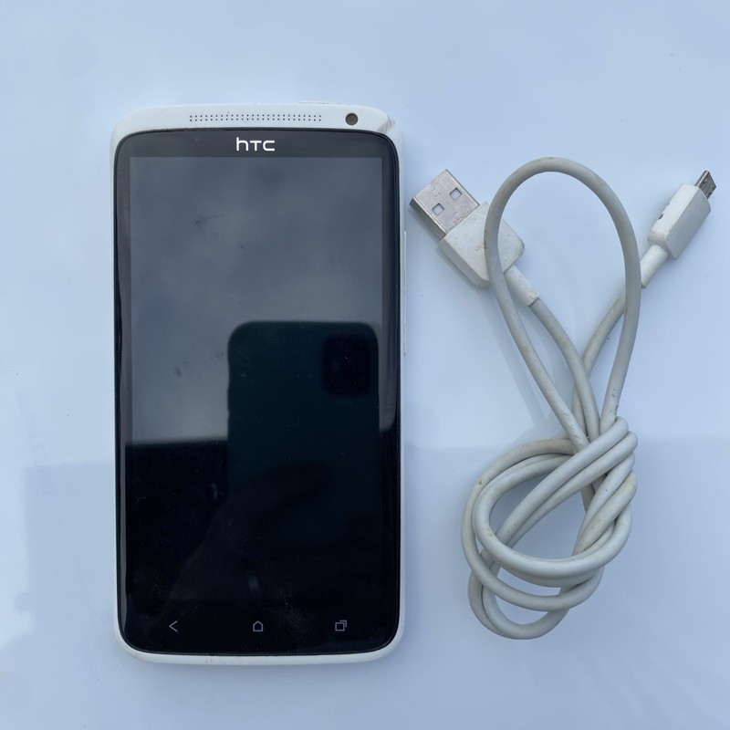 HTC One X White Smartphone Locked Powers On & Charges Untested Parts Repair
