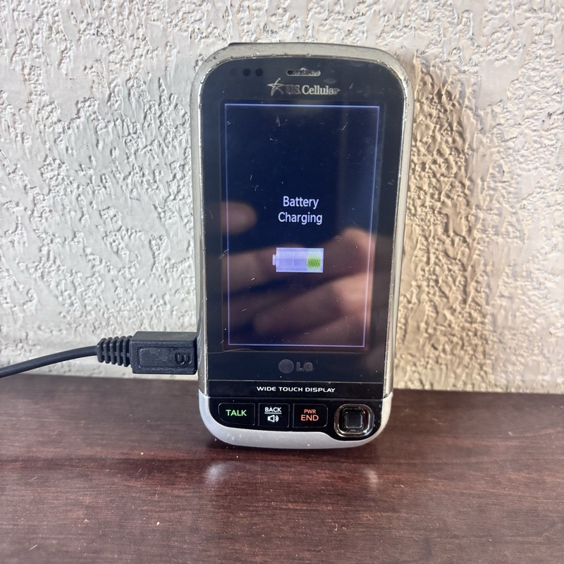 LG UX840 Cellular Phone (US Cellular) – Black & Silver – Tested & Working