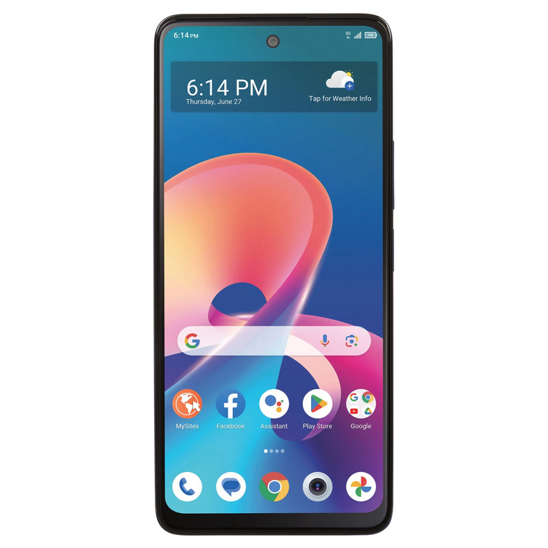 TCL 50XE, 5G 128GB, Blue – Straight Talk Wireless Prepaid Smartphone – Brand New