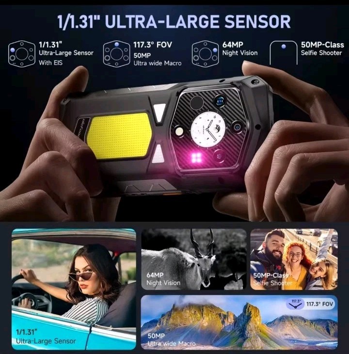 Ulefone Armor 29 Pro 5G Rugged Phone 32G+512G 6.67"64MP Night Vision Dual Screen gallery