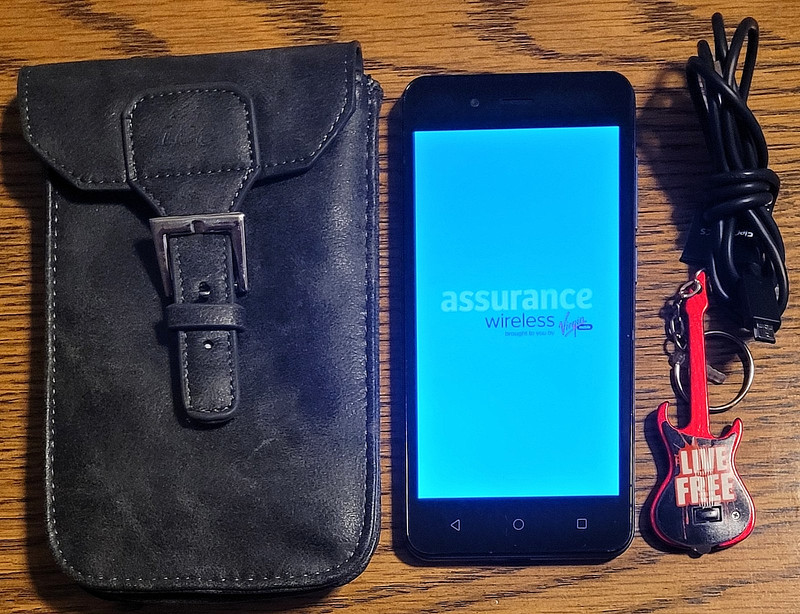 ANS L51 - Blue and Black ( Assurance Wireless ) Android Smartphone - Bundled