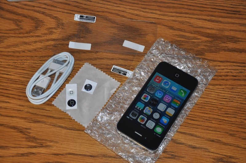 BLACK Sprint iPhone 4 FREE SHIP Apple clean ESN No iCloud 8GB 3 home buttons