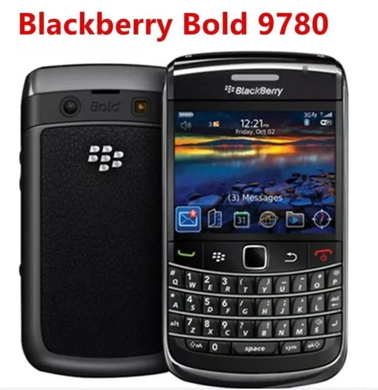 Blackberry Bold 9780 512MB Black white GPS GSM 3G Unlocked QWERTY Smartphone