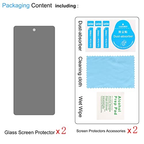 2+2 Pack Privacy Screen Protector for Google Pixel 7 & 8 Ultra HD Anti-Scratch B gallery