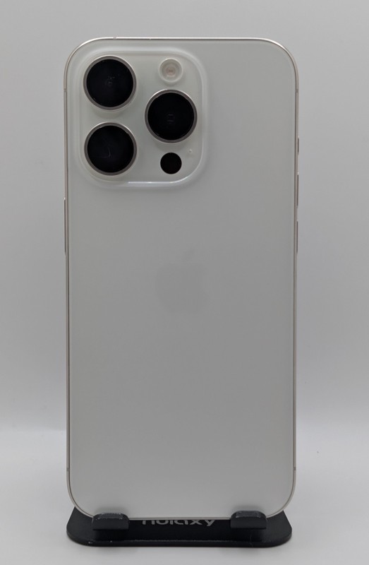 NEW- Apple iPhone 15 Pro – 256 GB – White Titanium (Unlocked) (Very Good). ~185~