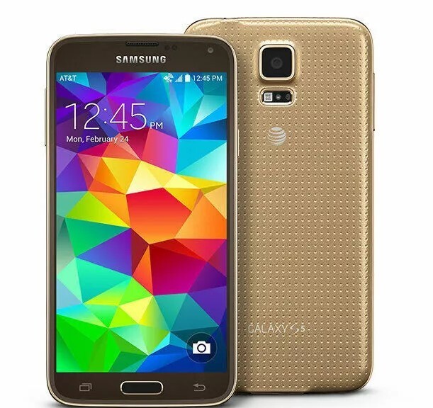Samsung Galaxy S5 SM-G900A 16GB AT&T Factory Unlocked -Gold- Used