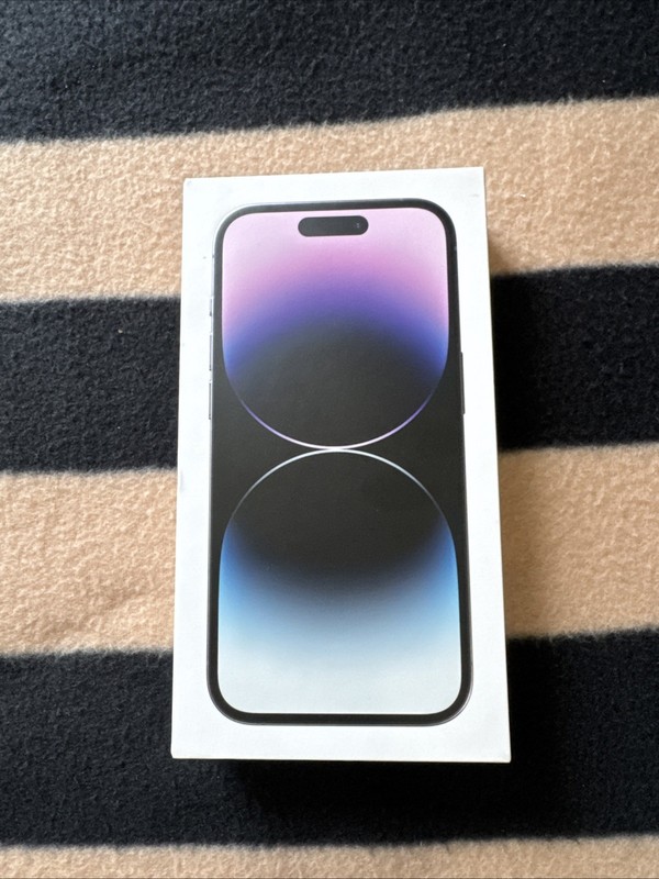 Apple iPhone 14 Pro 256 GB Deep Purple Unlocked Esim New Sealed MQ1D3LL/A iOS16