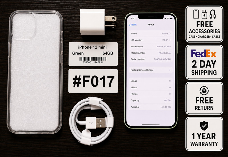 Apple iPhone 12 Mini 64GB Green – Unlocked – Read Seller Notes