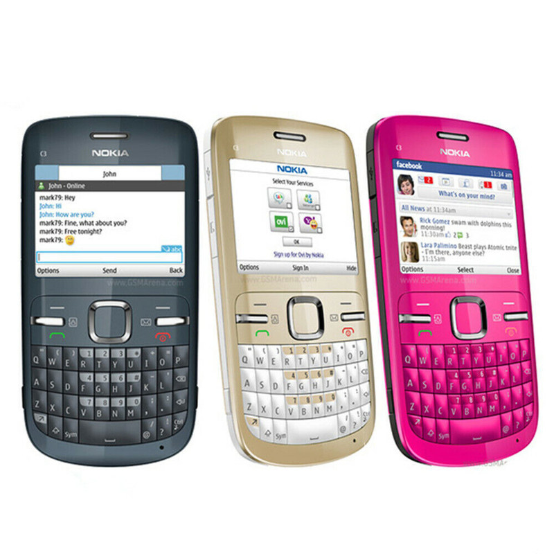 Original Nokia C Series C3-00 Bluetooth FM JAVA 2MP Unlocked WIFI Mobile Phone gallery
