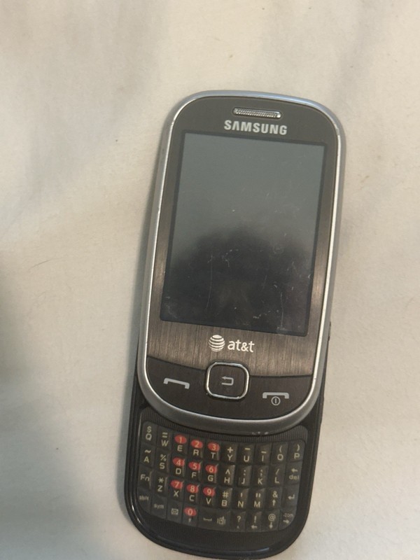 Samsung SCH-A797 80MB Silver/Black AT&T Slider QWERTY Phone 2MP For Parts