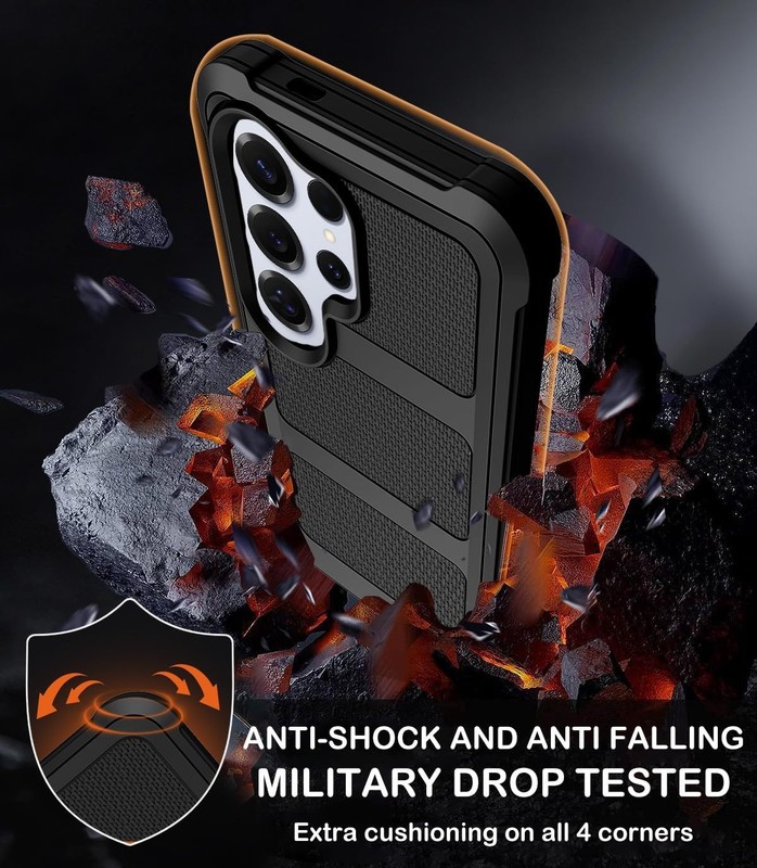 Samsung Galaxy S26 Ultra Case with Belt Clip Holster, Heavy Duty Shockproof Bump gallery