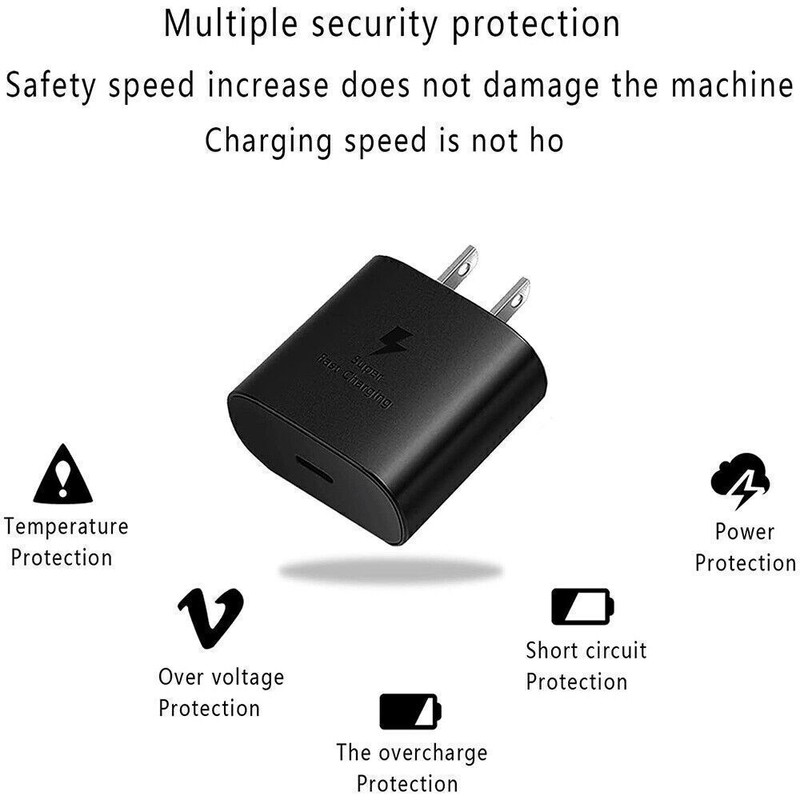 Super Fast Wall Charger+Cable 45W Type USB C For Samsung Galaxy S23 S22 S21 S24 gallery