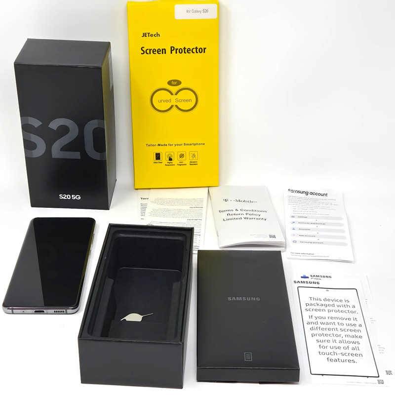 Samsung Galaxy S20 (SM-G981U) – 128GB – Cosmic Gray – Factory Unlocked OLED Burn