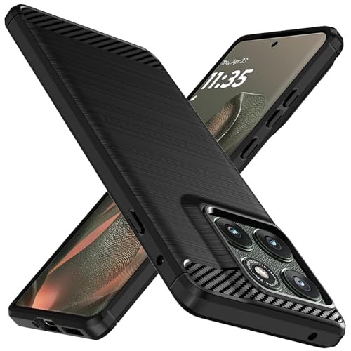 for Motorola Edge 2025 Case: Shock-Absorption Flexible TPU Rubber Protective Cov