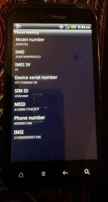 HTC Droid Incredible 2 ADR6350 16GB Black (Verizon) Fast Ship Very Good Used