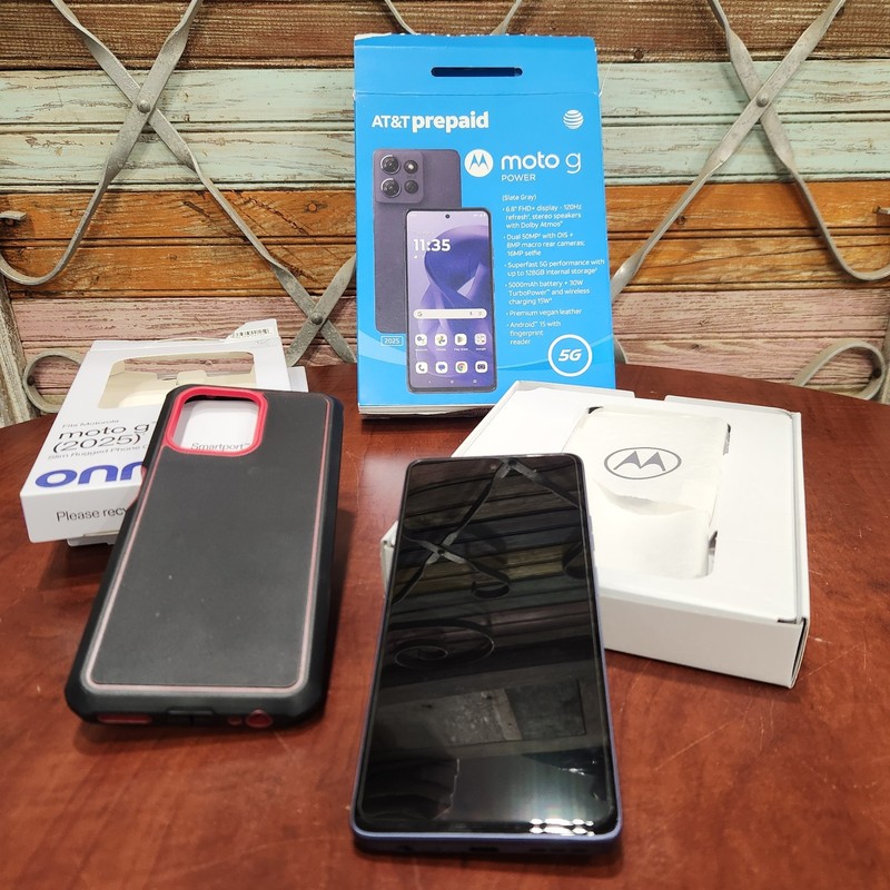 AT&T Moto G Power 5G 2025 128GB Storage 8GB RAM Slate Gray XT2515