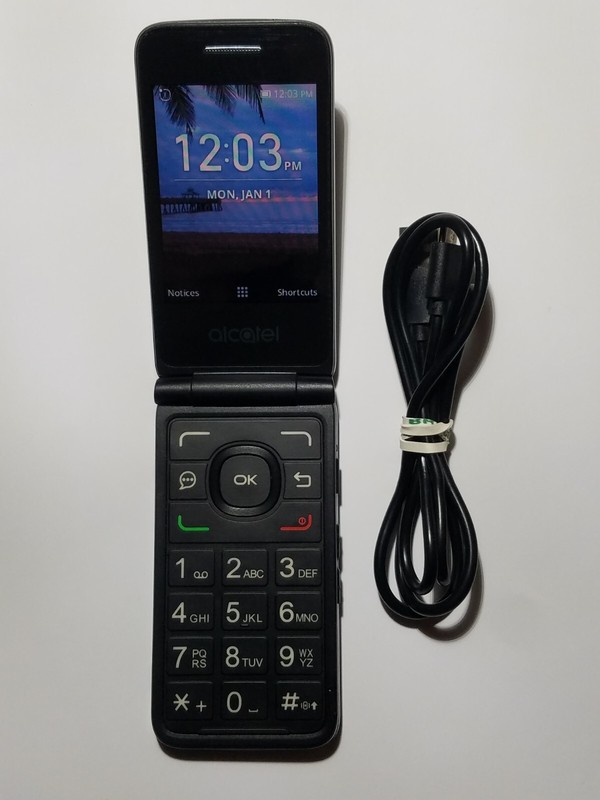 Worldwide Unlocked Alcatel My Flip A405DL 4G LTE Flip Top Cell Phone Lyca H20
