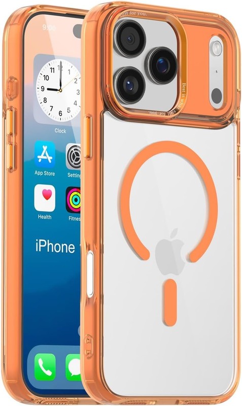 iPhone 17 Pro Max Case Clear Yellowing Resistant Magnetic Transparent Cover Prot