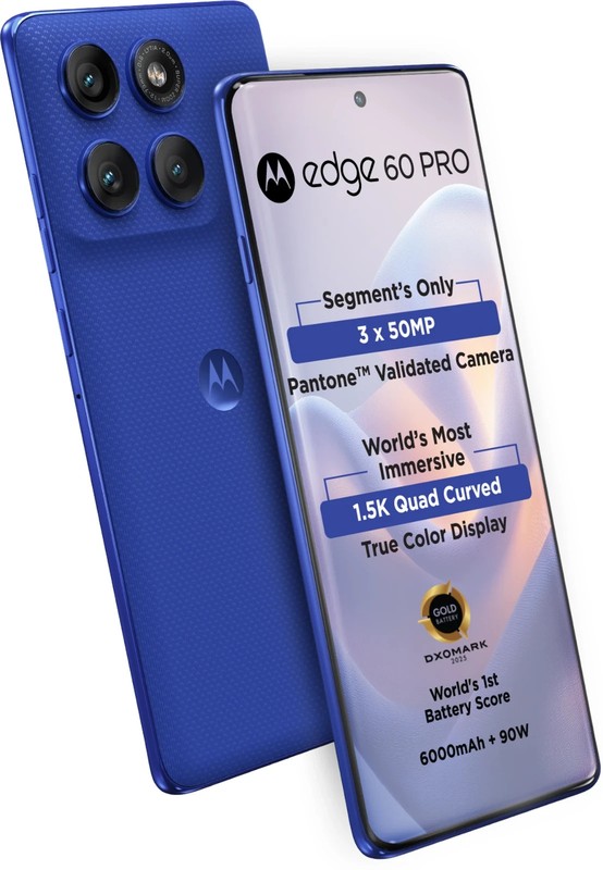MOTOROLA Edge 60 Pro 5G (Blue 256GB 8GB RAM) Dimensity 8350 Global Version. gallery
