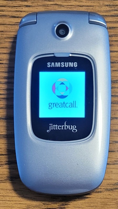 Samsung Jitterbug Plus SCH-R220 - Gray ( GreatCall ) Cellular CDMA Flip Phone
