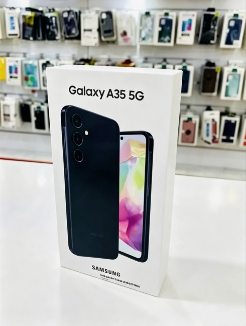 BRAND NEW & FACTORY SEALED Samsung Galaxy A35 5G – 128GB -Awesome Navy Factory