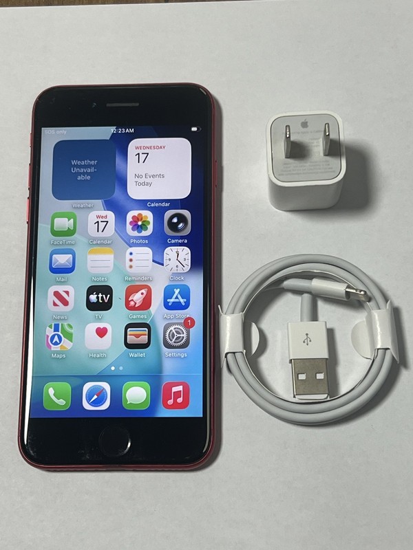 Apple iPhone SE 2nd Gen – 64GB – Product RED (Cricket) Smartphone – MX9Q2LL/A