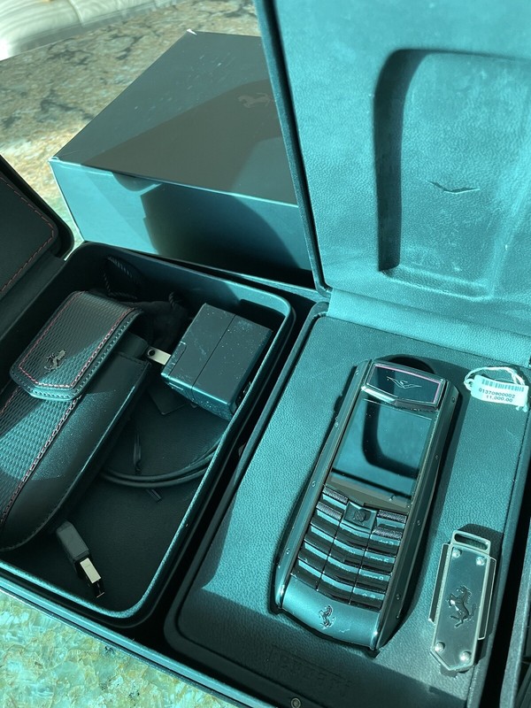 2 vertu phones a Ascent Limited Titanium (Unlocked) Phone and a Ferrari limited