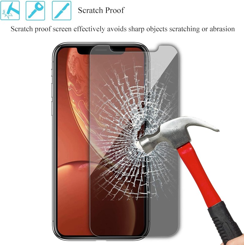 2PCS Privacy Screen Protector for iPhone 11 & iPhone XR 6.1 Inch Anti Spy Case F gallery