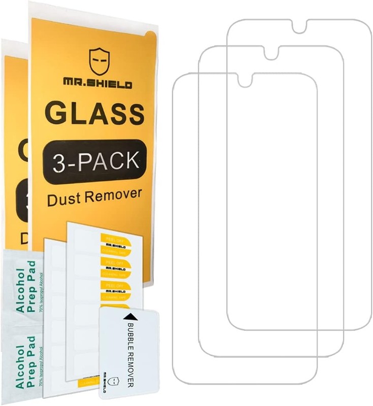 3-Pack Clear Tempered Glass Screen Protectors for ZMAX 5G by Consumer Cellular gallery
