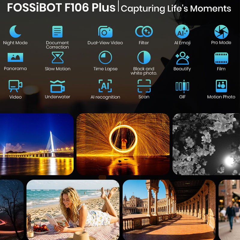 FOSSiBOT F106 PLUS 4G LTE Rugged Phone Android 16 Waterproof Dual Speaker Unlock gallery