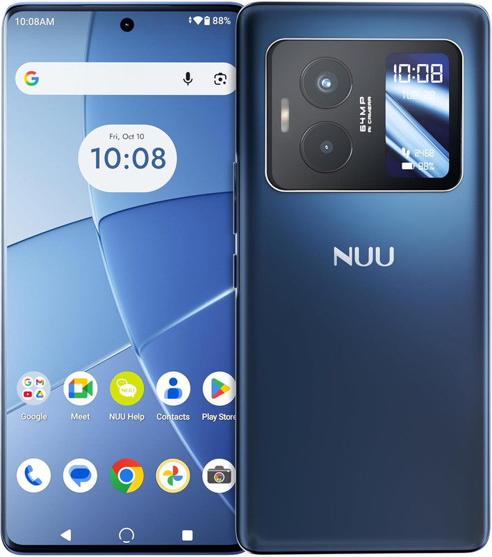 B40 5G, Cell Phone, Unlocked, Dual SIM, Dual AMOLED Display, 120Hz, 64 MP Camera