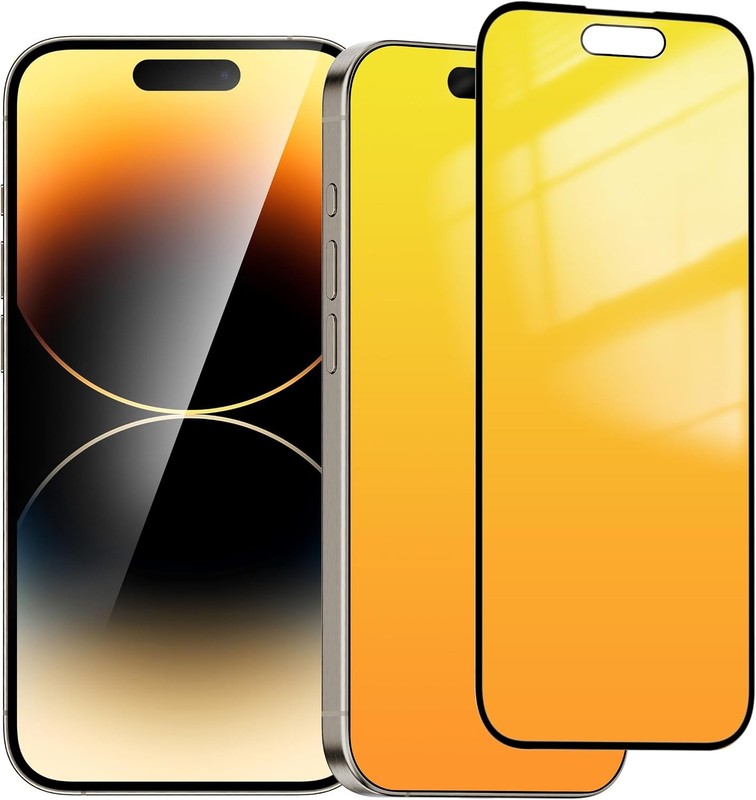 2PCS Privacy Screen Protector & Installation Alignment Frame for iPhone 15 Pro M