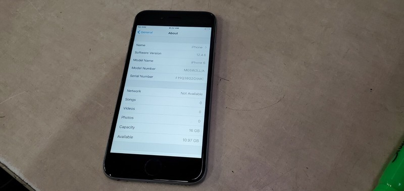 Apple iPhone 6 – 16GB – Space Gray (Verizon) A1549 READ AD AS IS T2965
