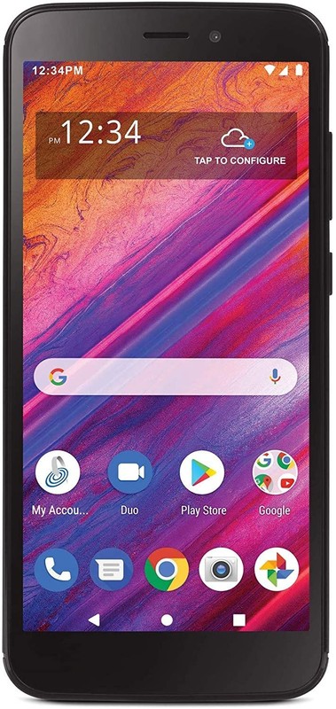 Simple Mobile BLU View 1 4G LTE Locked 16GB Black Android 9 5.5&Prime; 8MP
