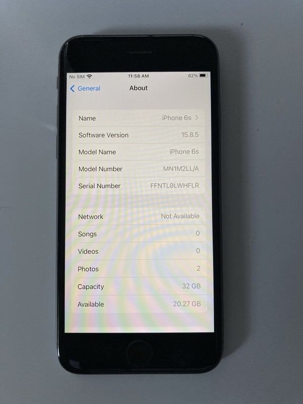 Apple iPhone 6S Unlocked, 32GB, Space Gray, A1688 - Good Condition - READ gallery