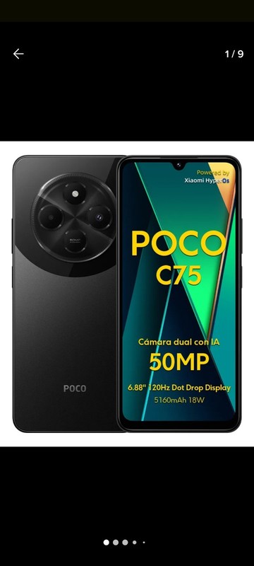 xiaomi poco c75 256gb ROM 8gb RAM Black