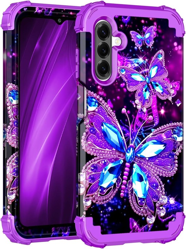 Galaxy A26 5G Case, Glow in The Dark Three Layer Heavy Duty Shockproof Bumper