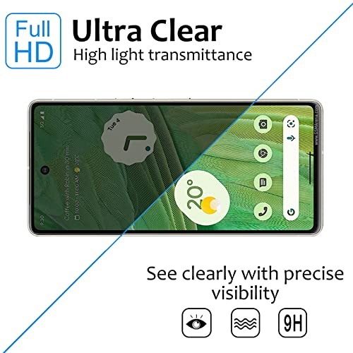 2+2 Pack Privacy Screen Protector for Google Pixel 7 & 8 Ultra HD Anti-Scratch B gallery