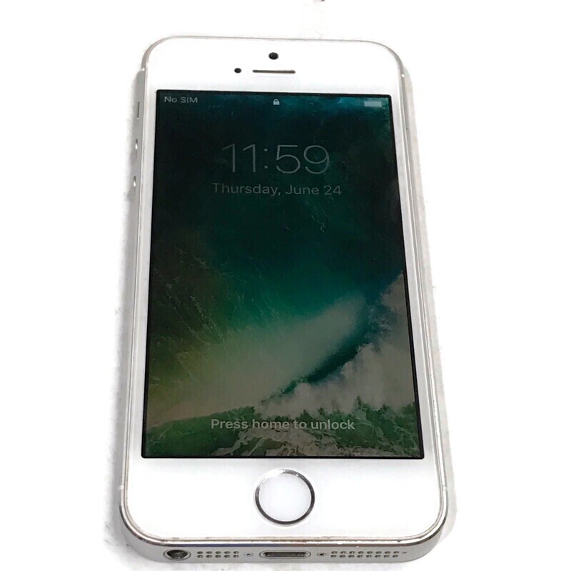 Apple iPhone 5 5s Silver GSM A1533 Locked Carrier Unknown AS IS