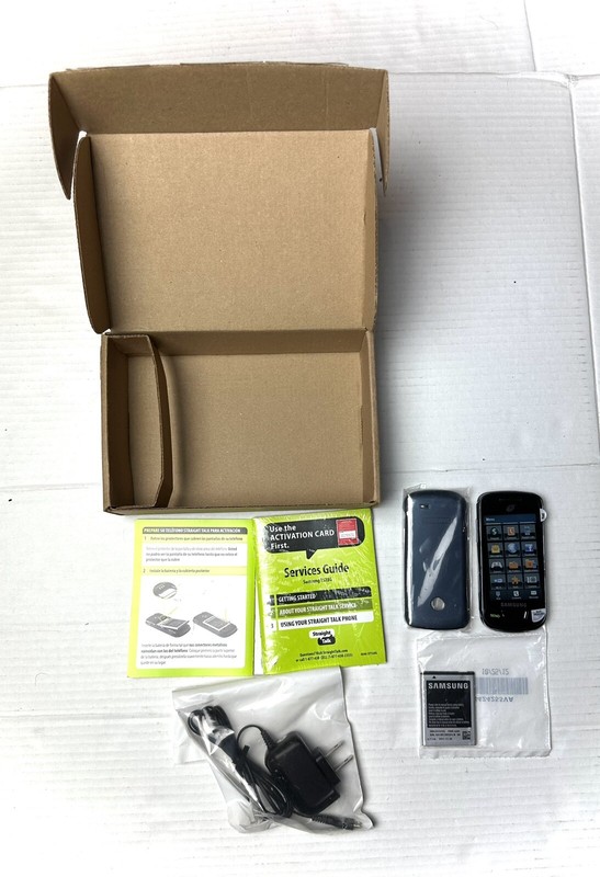 Samsung Solstice Straight Talk Recondition 3G Cell Phone Blue NO SIM CARD