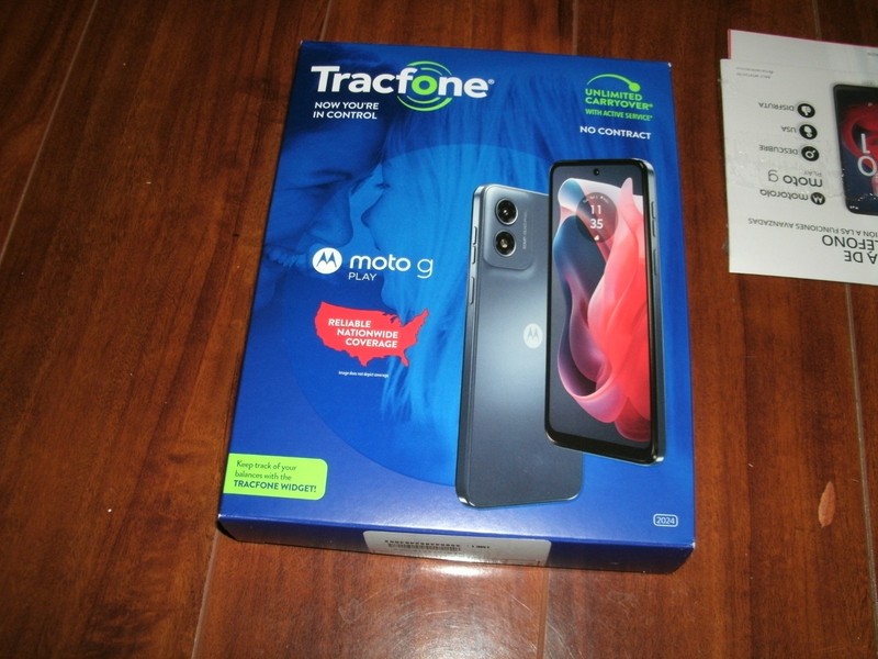 Motorola Moto G Play (2024) XT2413-3 64GB Sapphire Blue Locked to Tracfone
