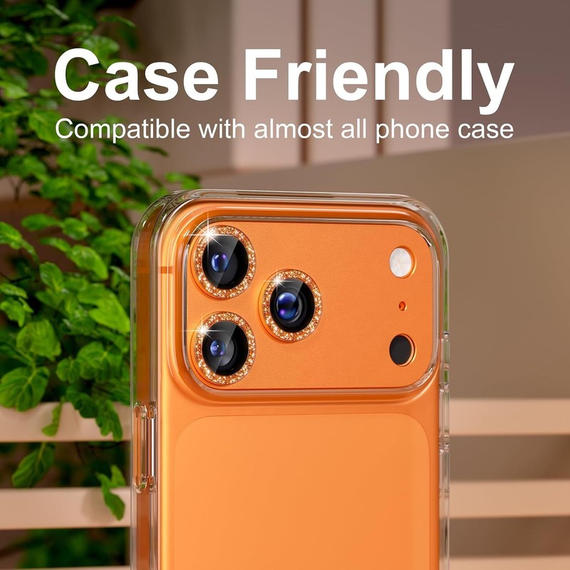 iPhone 17 Pro Max Camera Lens Protector, Matte Metal Tempered Glass Rear Cover gallery