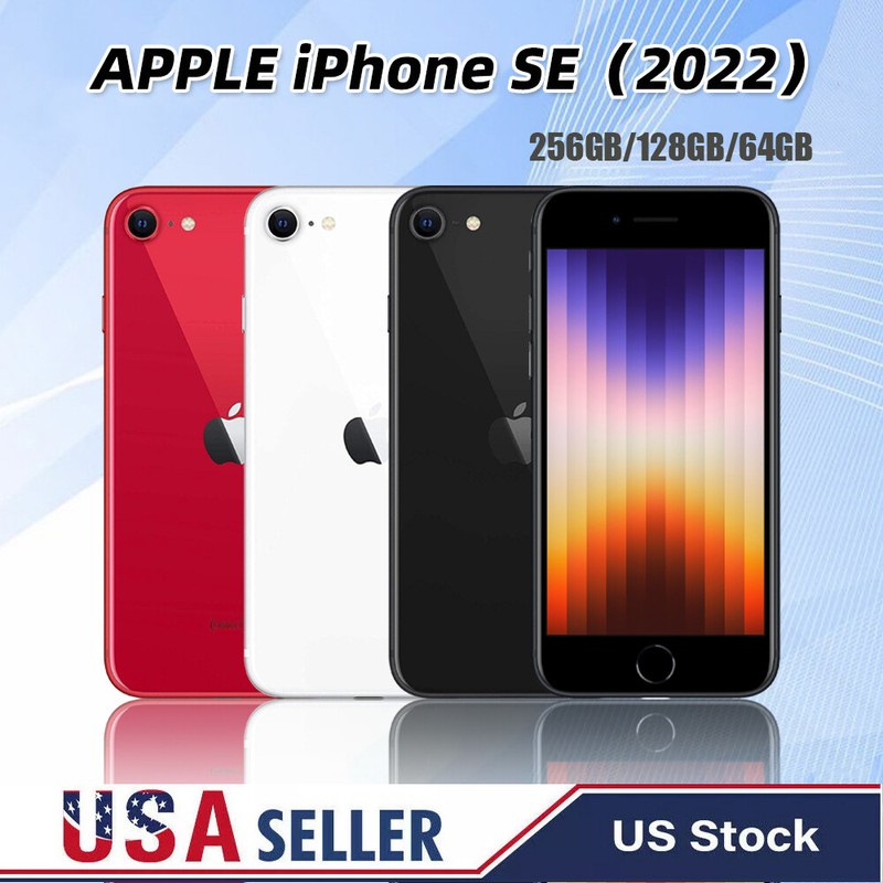 New in box Apple iPhone SE 3rd 5G 2022 64/128/256GB(FACTORY UNLOCKED)⚡All colors gallery