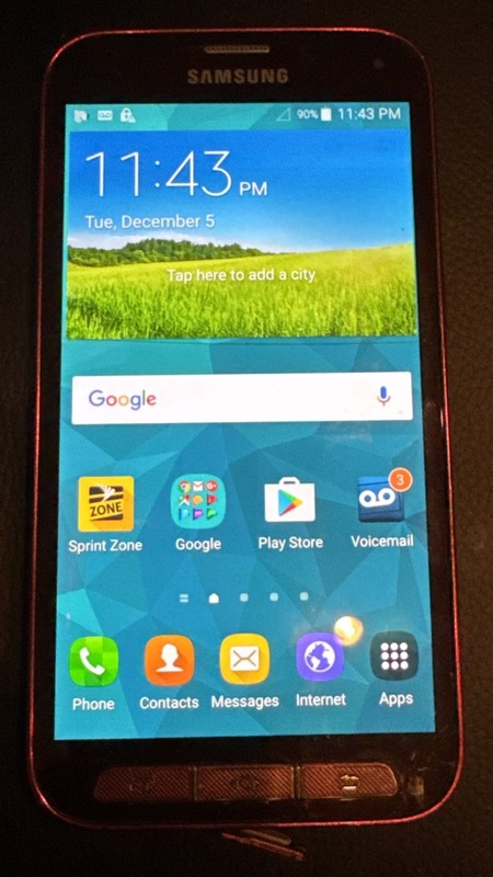 Samsung Galaxy S5 SM-G860P Sport (Sprint) Red 16GB Fast Ship Good Used gallery