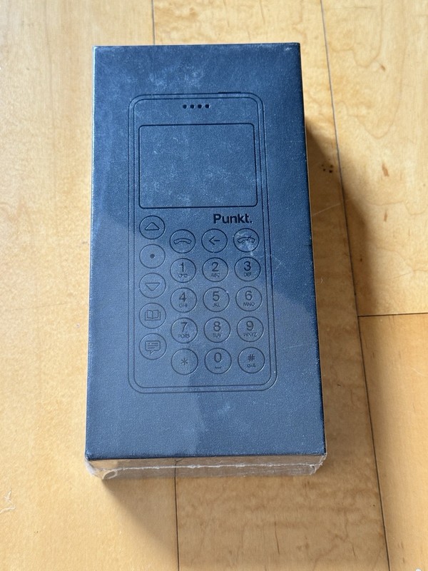 Punkt MP02 4G LTE Minimalist Feature Phone — Black, Unlocked, Brand New Sealed