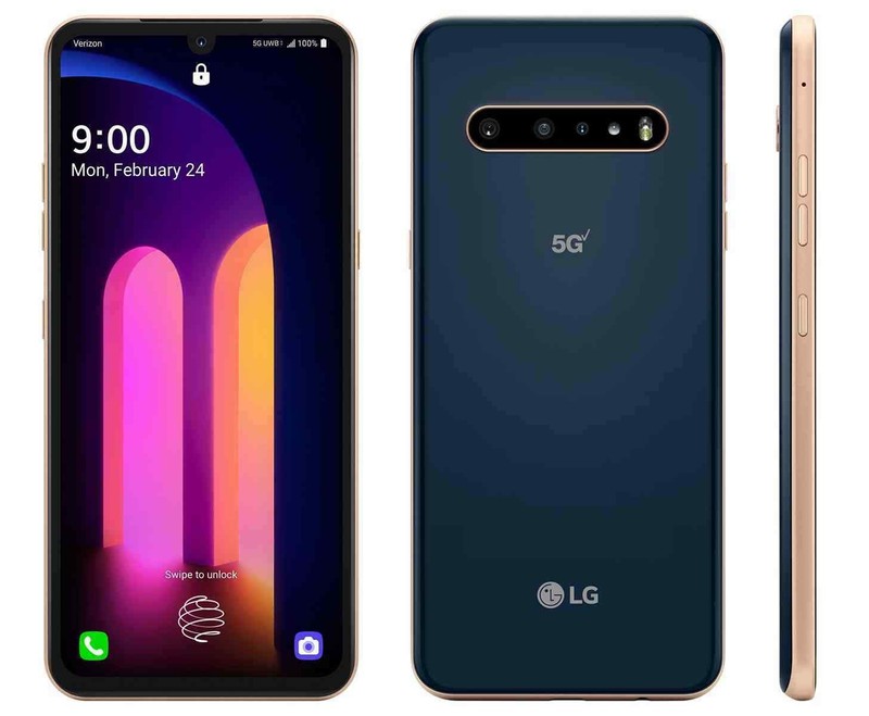 LG V60 ThinQ 5G UW LM-600VM LMV600VML Android 128GB ROM 8GB RAM 64.0MP Phone